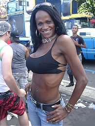 Find-Best-Shemale.com presents: Nikki With The Trannies On The Streets Of Rio de Janeiro